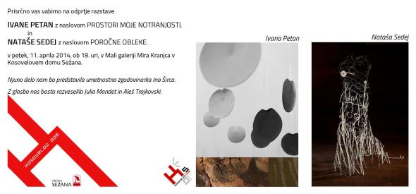 Petan in Sedej - vabilo 1 stran